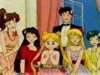 Michiru and Haruka meet Usagi and the others at a dance--2.65M